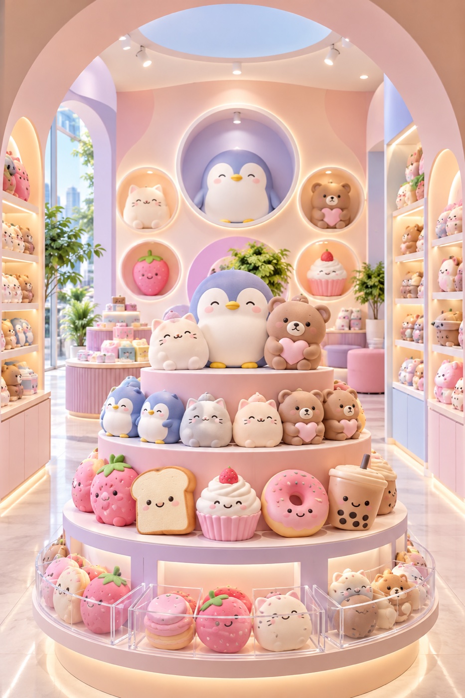 DOOMI capsule-gallery pop-up store concept visual