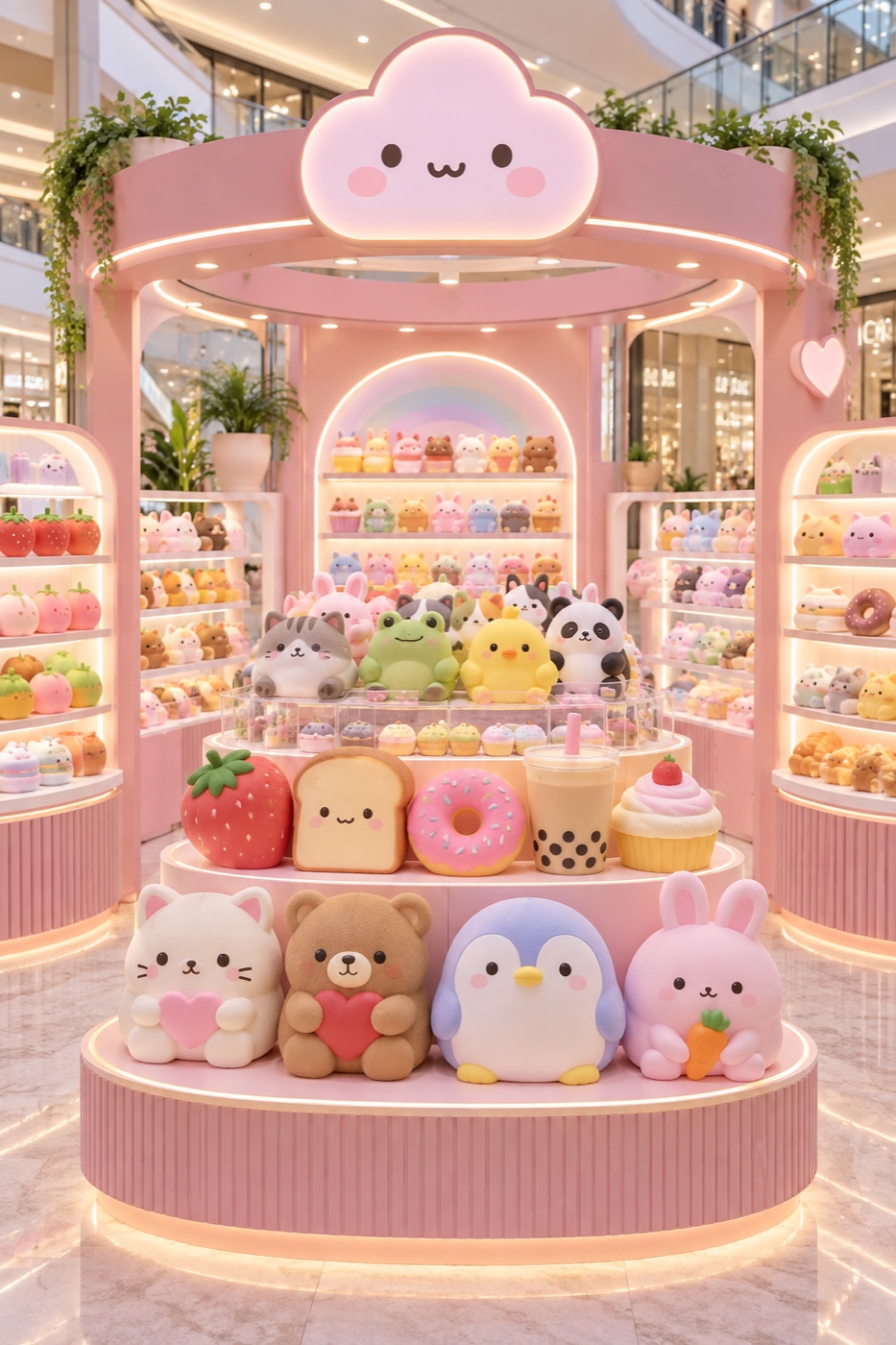 DOOMI mall-kiosk pop-up store concept visual